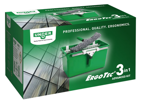 UNGER ErgoTec 3in1 Ablakmosó Szett – Vállalkozás egy dobozban!