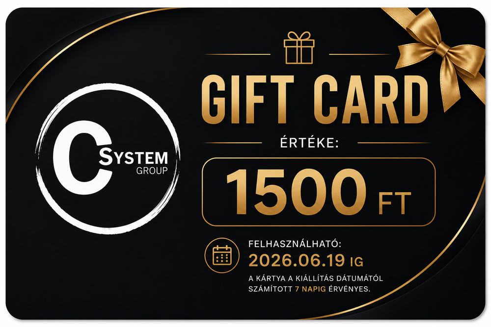 Clean System Group Ajándékkártya 1500 Ft.-